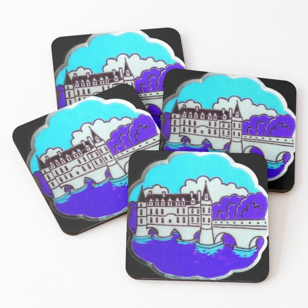 Item preview, Chenonceau Sticker - 70s Inspired Design designed and sold by bearslover.