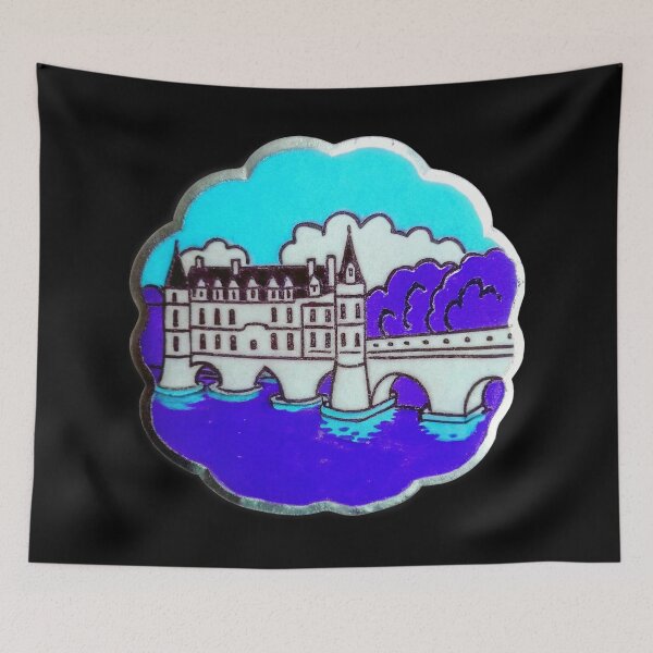 Item preview, Chenonceau Sticker - 70s Inspired Design designed and sold by bearslover.