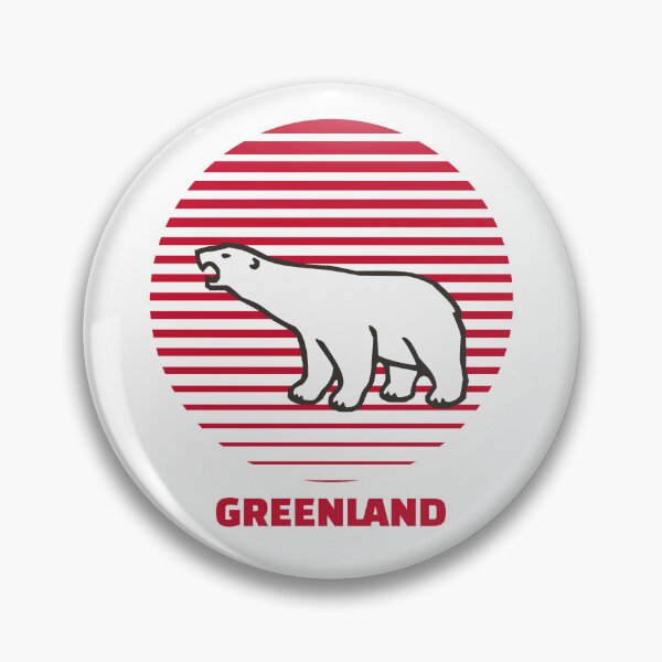 Item preview, Greenland Polar Bear In Red White Circle designed and sold by GraTEEtude.