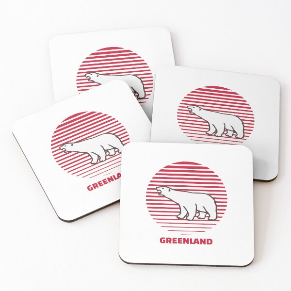 Item preview, Greenland Polar Bear In Red White Circle designed and sold by GraTEEtude.