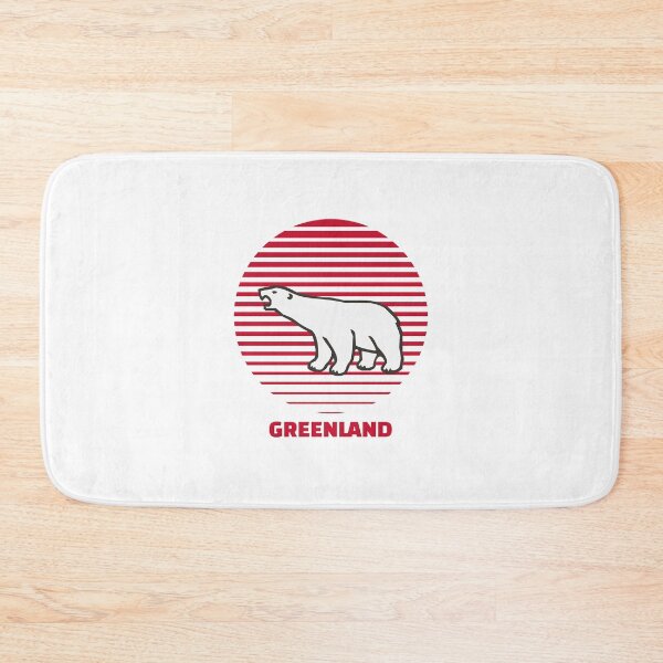 Item preview, Greenland Polar Bear In Red White Circle designed and sold by GraTEEtude.