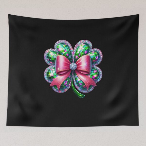 Item preview, Disco Ball Lucky Clover Shamrock Irish St Patricks Day Women Girl designed and sold by TalalosART.