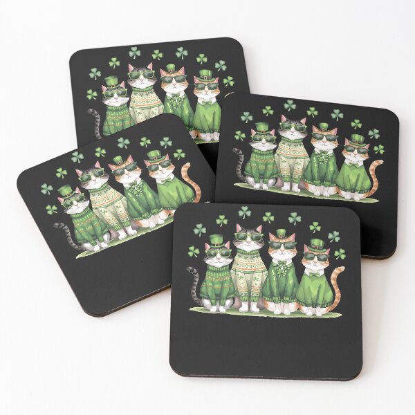 Item preview, St Patricks Catricks Day Cats Saint Pattys Men Women Kid designed and sold by TalalosART.