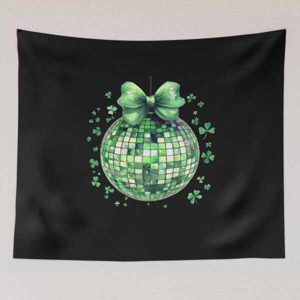 Item preview, St Patricks Day Disco Ball Lucky Clover Shamrock Irish Day designed and sold by TalalosART.