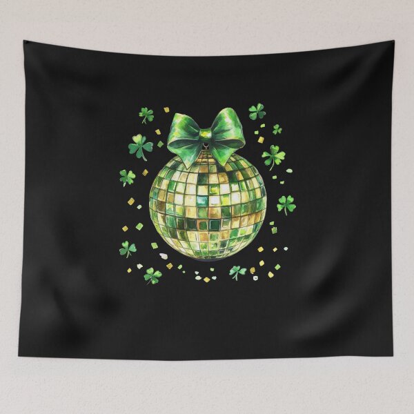Item preview, St Patricks Day Disco Ball Lucky Clover Shamrock Irish Day designed and sold by TalalosART.