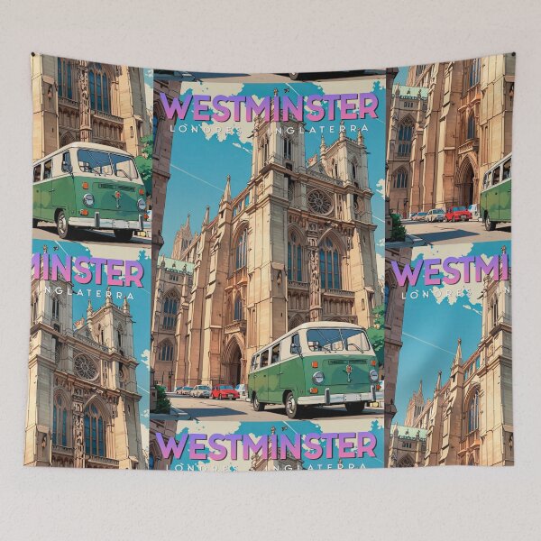 Item preview, Travel to Westminster Cute Vintage Design Sticker Travel ANIME 80s designed and sold by UrbanTRIP.