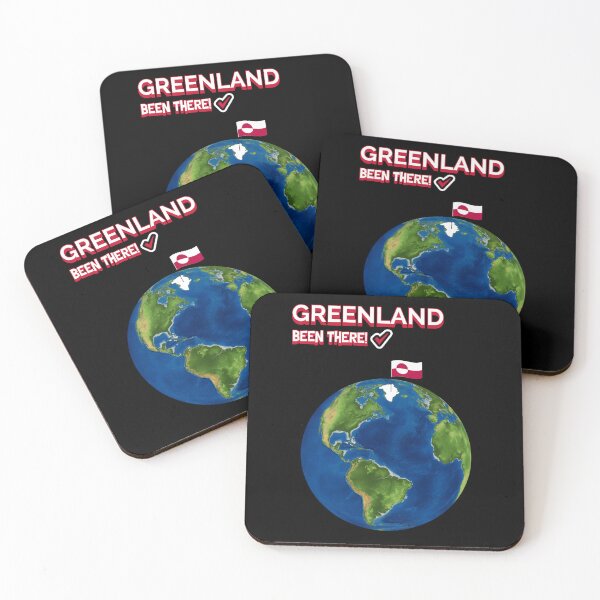 Item preview, Greenland Been There Globe Map Flag Arctic Destination designed and sold by GraTEEtude.
