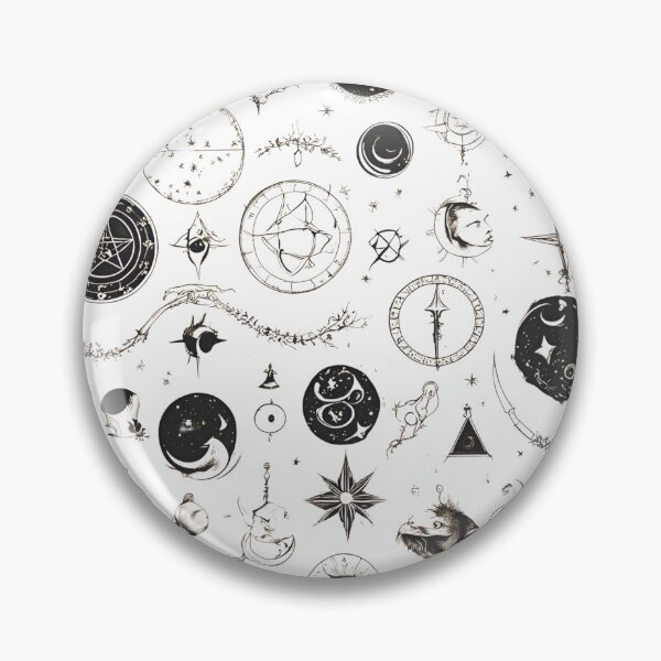 Item preview, Alchemical Symbols Seamless Medieval Pattern designed and sold by Traloch O'Laoi.