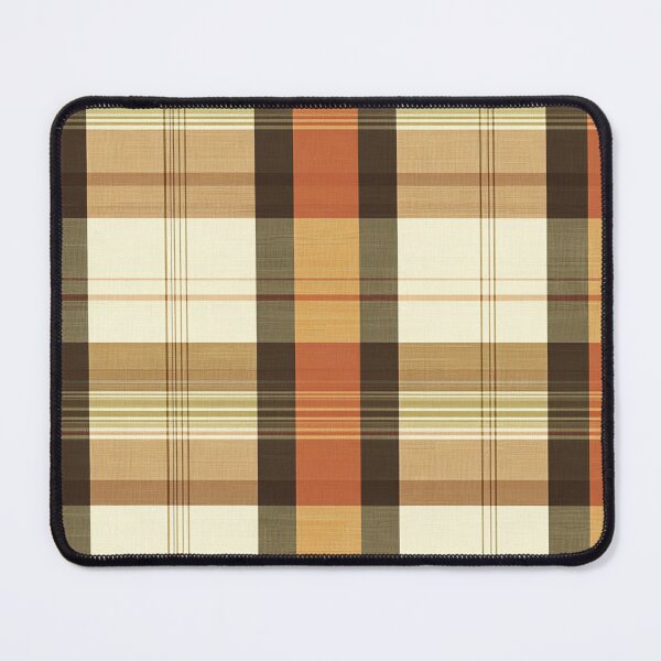 Item preview, Earth tone Madras pattern, brown plaid pattern, Tan plaid pattern designed and sold by FluffyGallery.