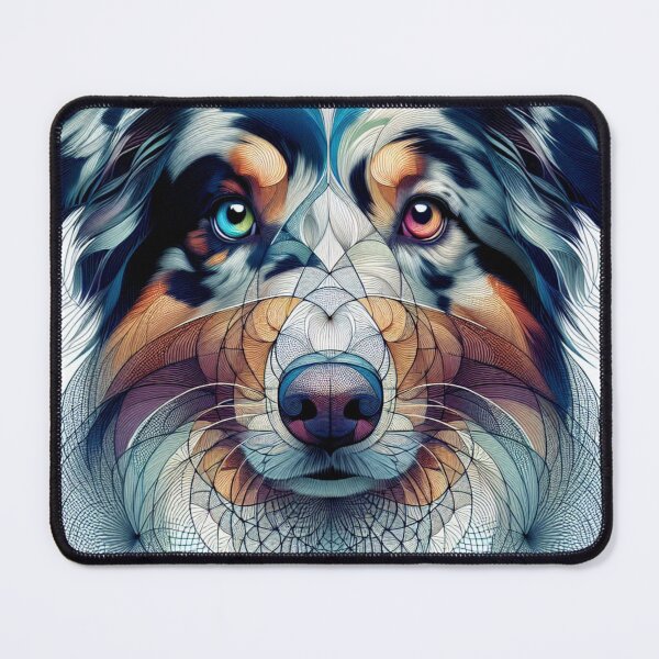 Item preview, Australian Shepherd Abstract Art designed and sold by Wags & Tails.