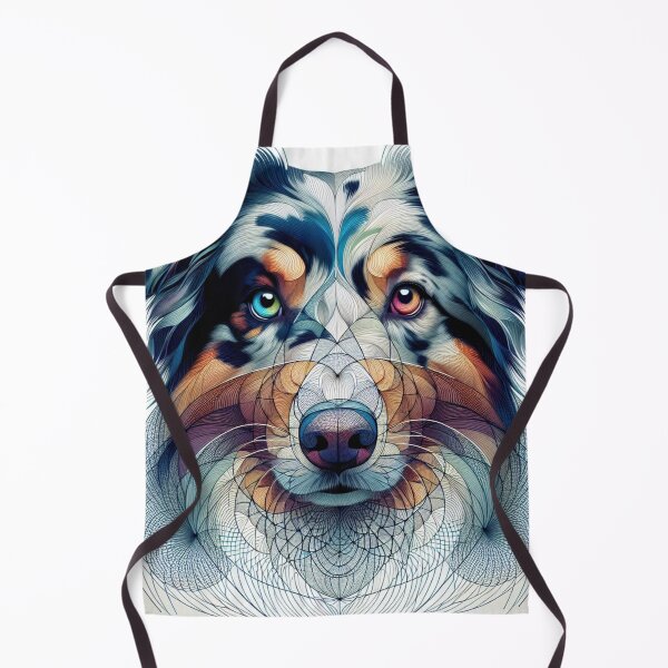 Item preview, Australian Shepherd Abstract Art designed and sold by Wags & Tails.