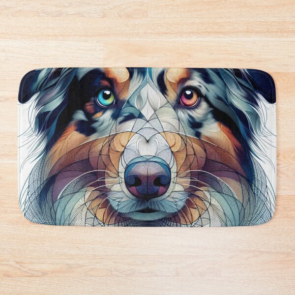 Item preview, Australian Shepherd Abstract Art  designed and sold by Wags & Tails.