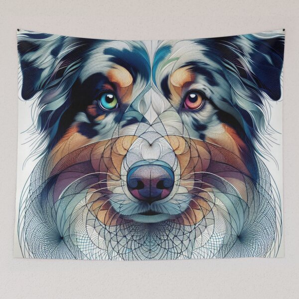 Item preview, Australian Shepherd Abstract Art  designed and sold by Wags & Tails.