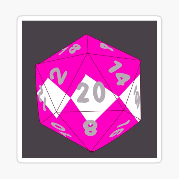 Vista previa del artículo con la obra «Ranger rosa MMPR D20», diseñado y vendido por ThesingleHshow.
