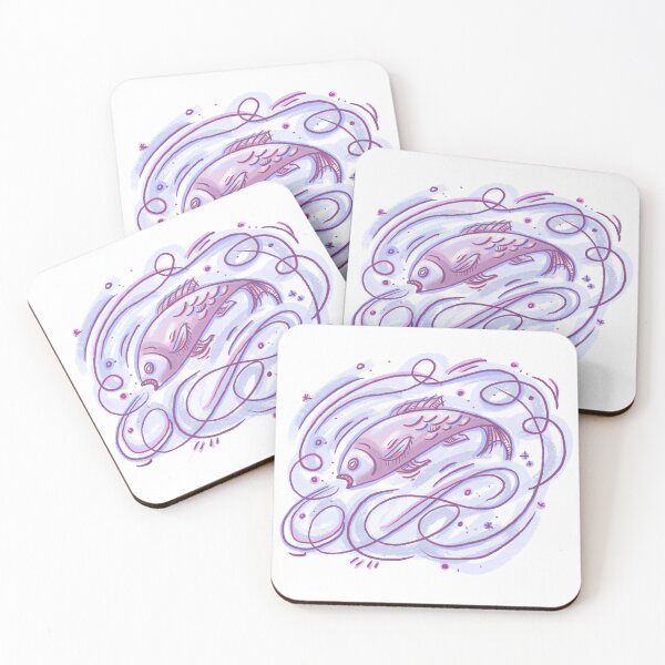 Item preview, purple fish designed and sold by dimsdoodles.