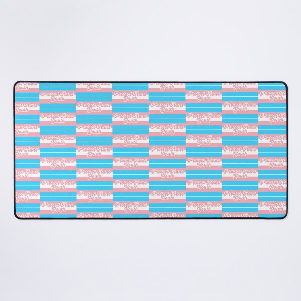 Item preview, Protect Trans Youth Flag Groovy Cursive Font designed and sold by bitebackcobbc.