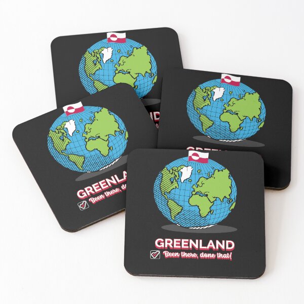 Item preview, Greenland Been There Done That Globe Map Flag Arctic Destination designed and sold by GraTEEtude.