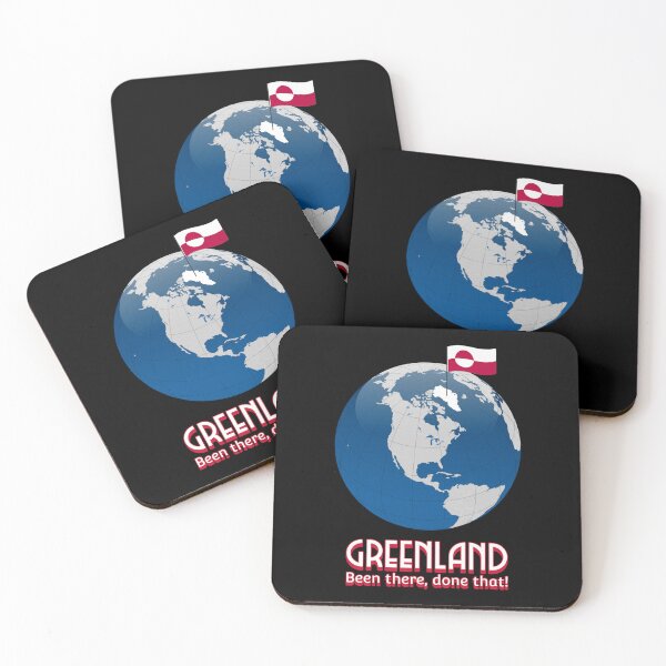 Item preview, Greenland Been There Done That Globe Map Flag Arctic Destination designed and sold by GraTEEtude.