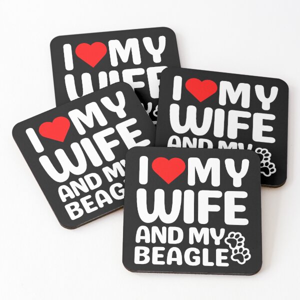 Item preview, I Love My Wife And My Beagle designed and sold by TheAnimalZ00.