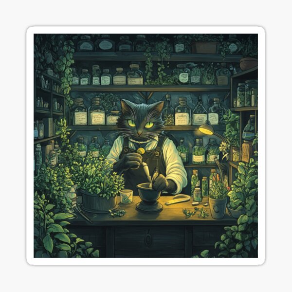 Item preview, The Feline Alchemist designed and sold by Lunar Drift.