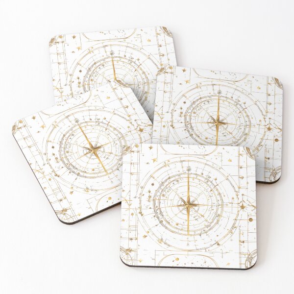 Item preview, Celestial Astrology Medieval Star Chart Pattern v2 designed and sold by Traloch O'Laoi.