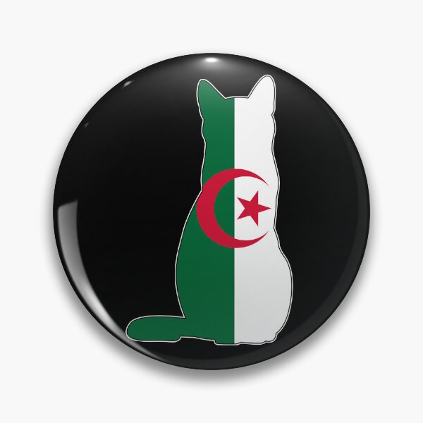 Artikelvorschau, Algerische Katzenflagge entworfen und verkauft von wickedcartoons.
