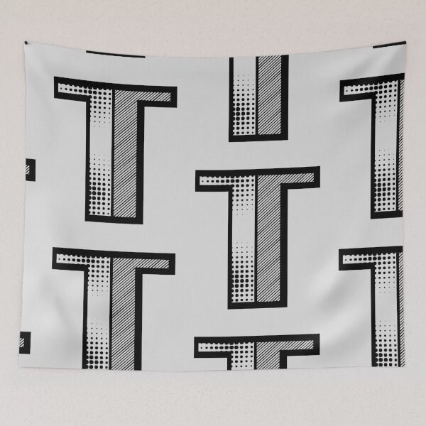 Item preview, Modern Monogram Initial Letter T designed and sold by Lartheviking.