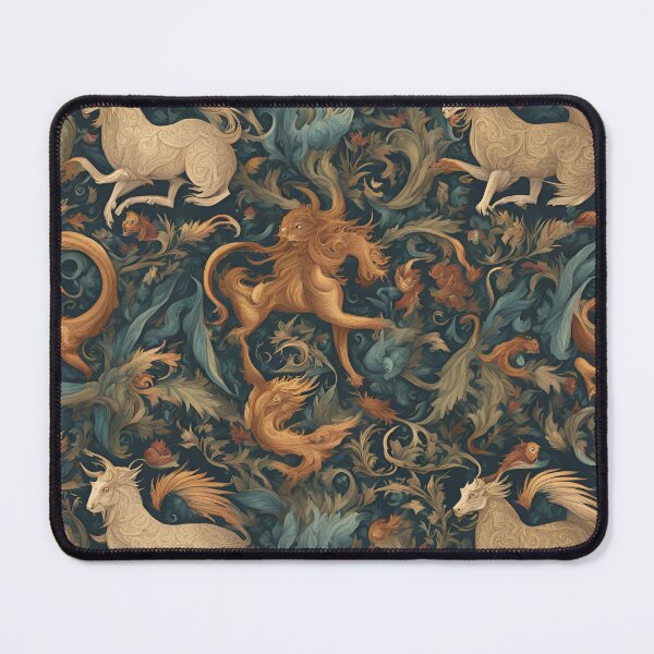 Item preview, Mythic Beasts Medieval Creature Pattern designed and sold by Traloch O'Laoi.