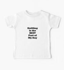Knitting Best Part of My Day Baby Tee