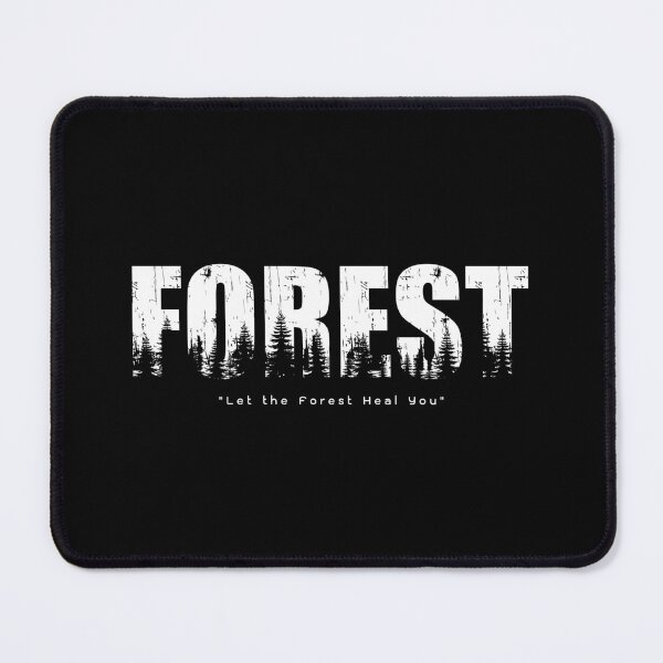 Item preview, "Forest Healing - Minimalist Pine Trees Typography" designed and sold by S&ARTSY.