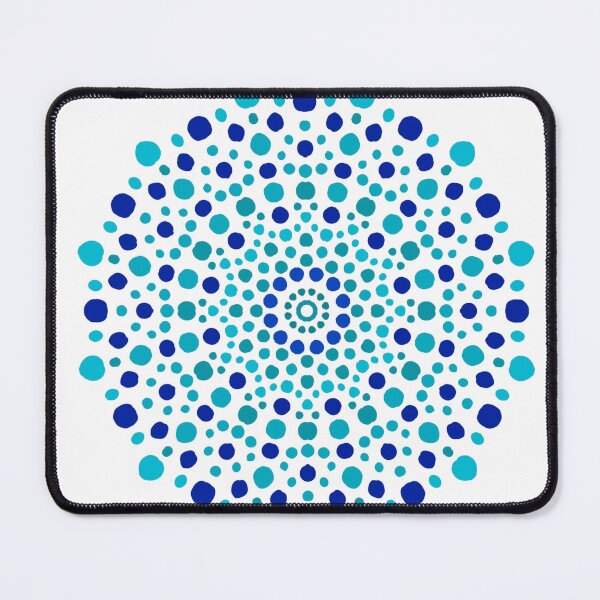 Item preview, Boho Blue dotted Mandala designed and sold by cosmiccircles01.