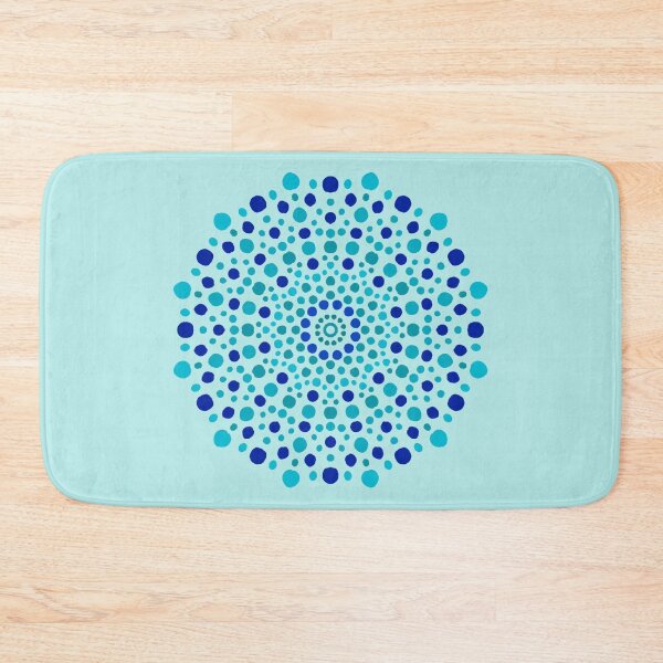 Item preview, Boho Blue dotted Mandala designed and sold by cosmiccircles01.