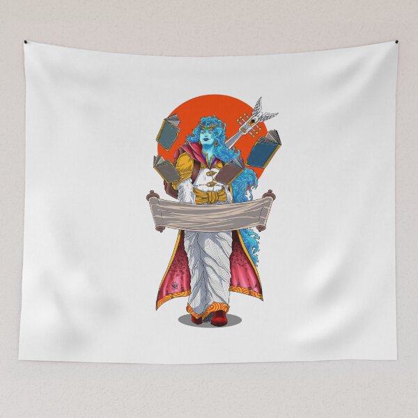 Item preview, Dungeons and Dragons Water Genasi bard designed and sold by ArtofSayankan.