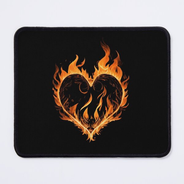 Item preview, Fiery Heart - Passionate Flame Illustration designed and sold by gallofoto.