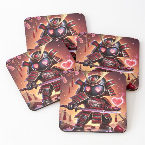 Item preview, Cyber Shogun Rockbot – The Ultimate Warrior of Power and Rebellion - Valentine’s Day - Model 20 designed and sold by NeonBot_Shop.