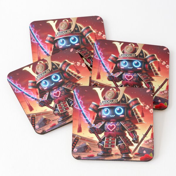 Item preview, Cyber Shogun Rockbot – The Ultimate Warrior of Power and Rebellion - Valentine’s Day - Model 21 designed and sold by NeonBot_Shop.