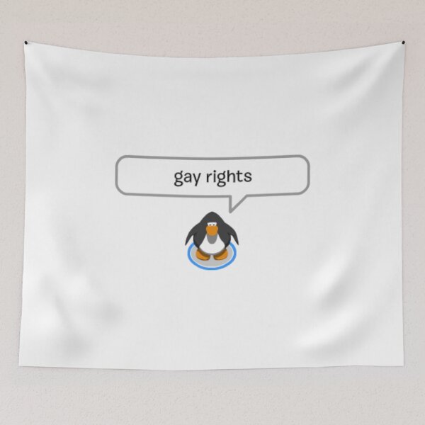 Item preview, gay rights penguin designed and sold by aurora-borealis.
