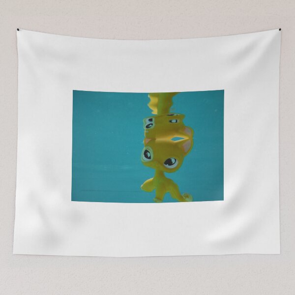 Item preview, Littlest Pet Shop Cat in a POOL designed and sold by aurora-borealis.