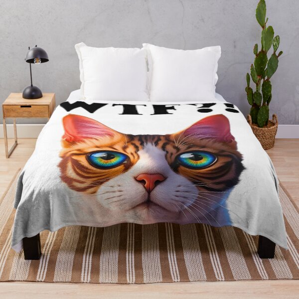 Item preview, WTF?! Surprised Cat – Hilariously Cute & Colorful Kitty Expression designed and sold by Fredster1966.