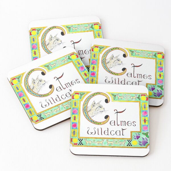 Item preview, Catmos Wildcat illuminated manuscript designed and sold by RutlandArt.