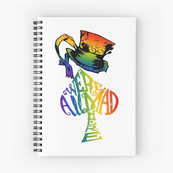 Item preview, Alice in Wonderland  | Were All Mad Here | Mad Hatter | LGBT Rainbow designed and sold by KoolMoDee.
