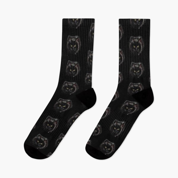 Item preview, Phantom Gaze – The Midnight Guardian – Black Cat Artwork designed and sold by DipakSonarArt.