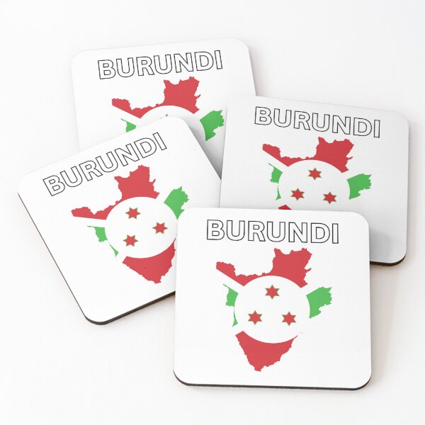 Item preview, Burundi Flag Map Design  designed and sold by atomstartup.