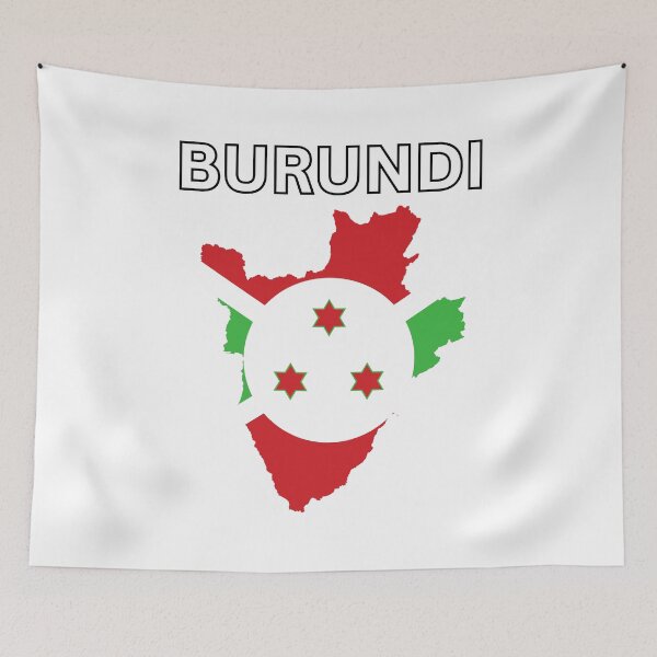 Item preview, Burundi Flag Map Design  designed and sold by atomstartup.
