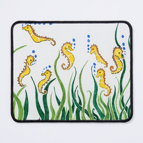 Item preview, 7 Little Yellow Seahorses designed and sold by Betsy Phillips.