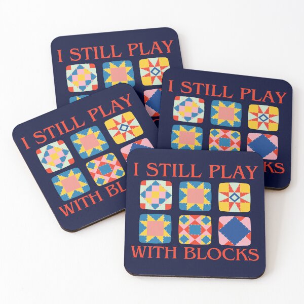 Item preview, I Still Play With Blocks Quilt Funny Quilting  designed and sold by Wiss2Arts.