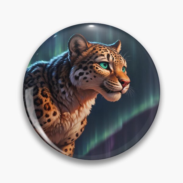 Item preview, Snow Leopard Under the Aurora designed and sold by CattoriHanzo.