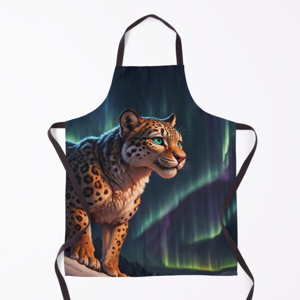 Item preview, Snow Leopard Under the Aurora designed and sold by CattoriHanzo.