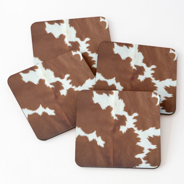 Item preview, Brown Cowhide, Modern Cowhide Faux Leather, Cow Skin Print Pattern designed and sold by svarupa.
