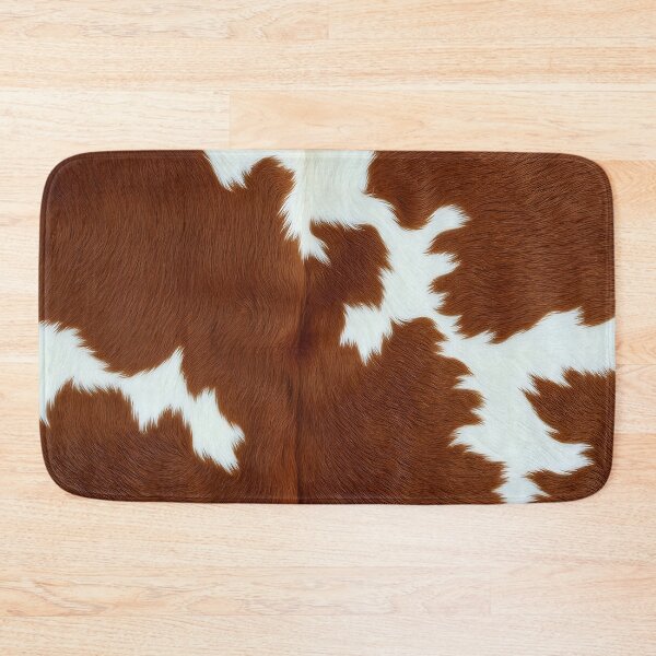 Item preview, Brown Cowhide, Modern Cowhide Faux Leather, Cow Skin Print Pattern designed and sold by svarupa.